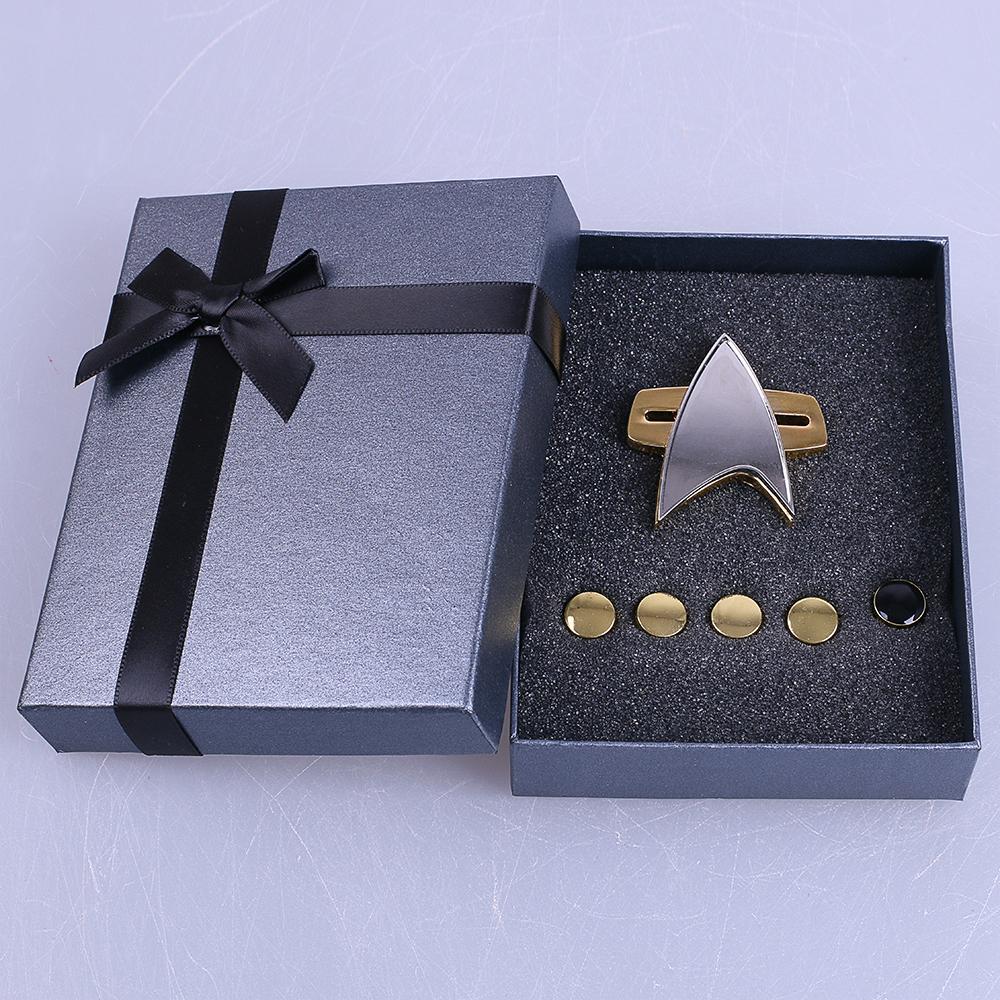 Cosermart Star Trek Voyager Communicator adge PinPip 6pcs Set Cosplay Prop