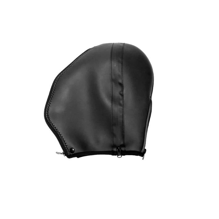 Neoprene Latex Mask Double Zipper Head Cover