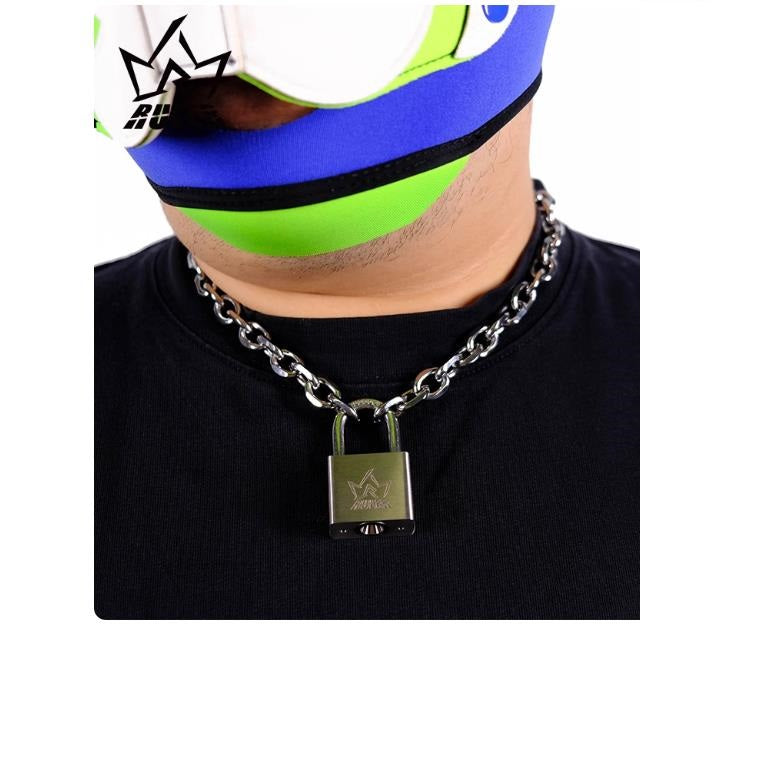 Stainless Necklace Steel Metal Chain BDSM Cosplay Props