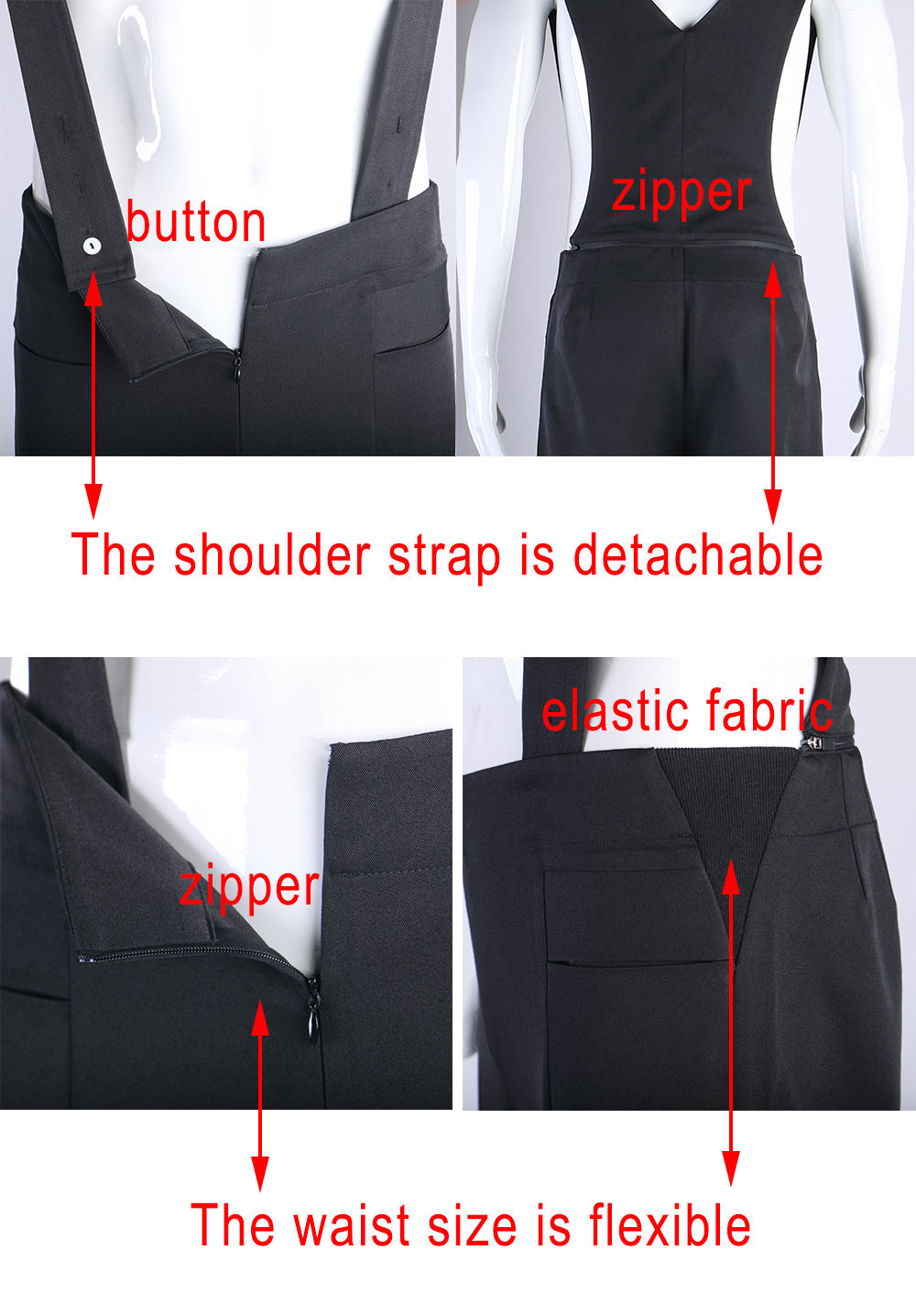 Star Trek The Next Generation TNG Premier Line Uniform Pant Bib Pants Rompers Halloween Cosplay Costume