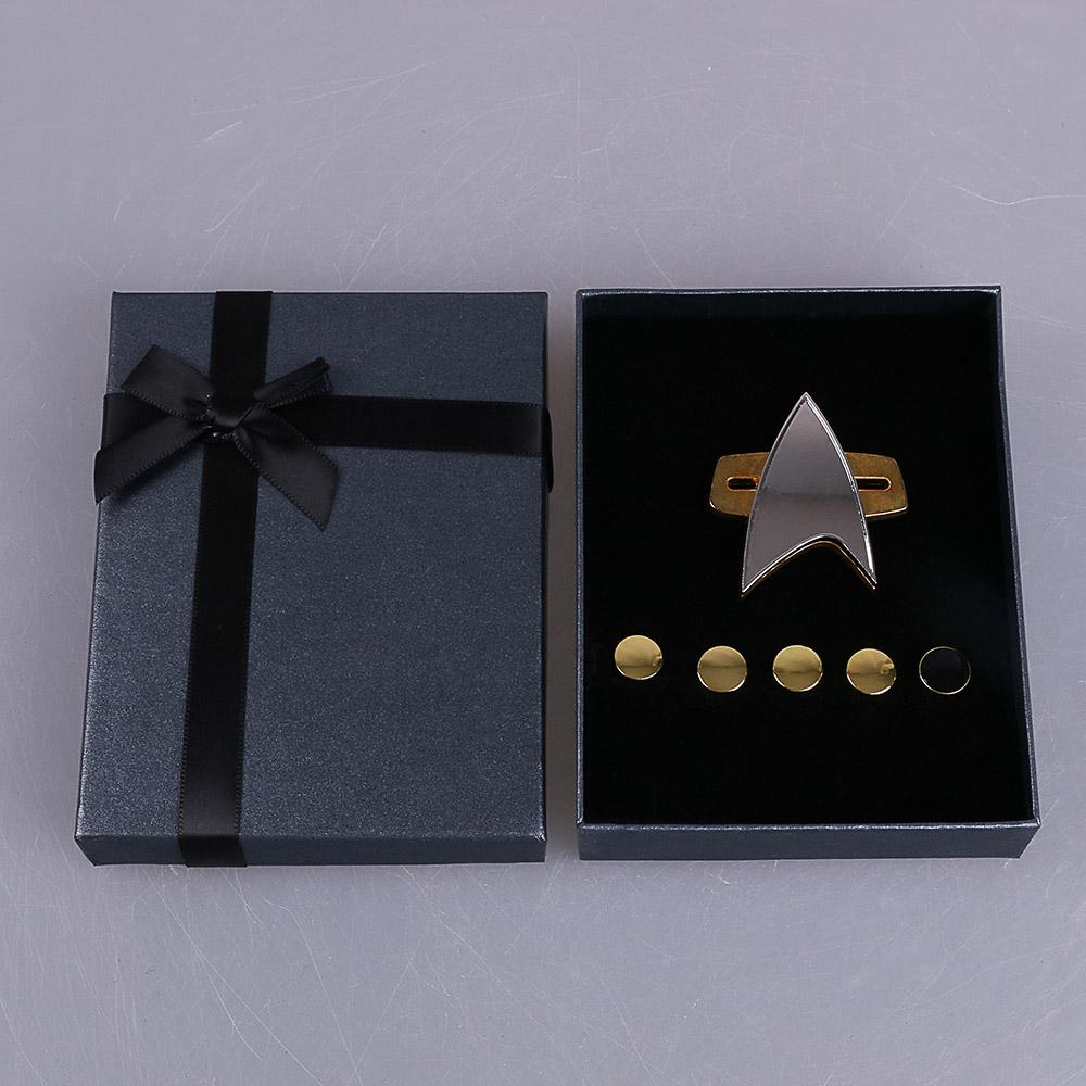 Cosermart Star Trek  Voyager Communicator  adge PinPip 6pcs Set Cosplay Prop