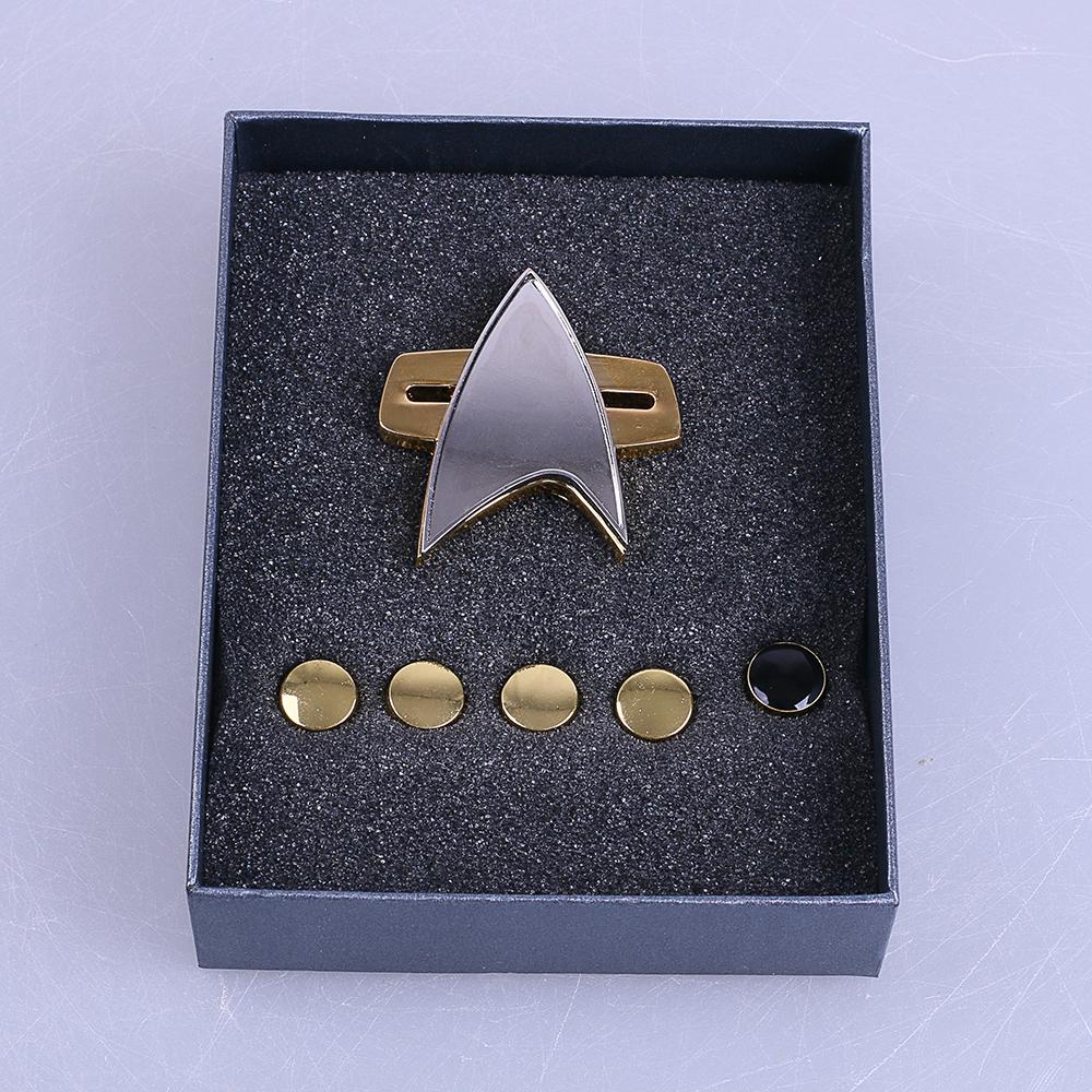 Cosermart Star Trek  Voyager Communicator  adge PinPip 6pcs Set Cosplay Prop