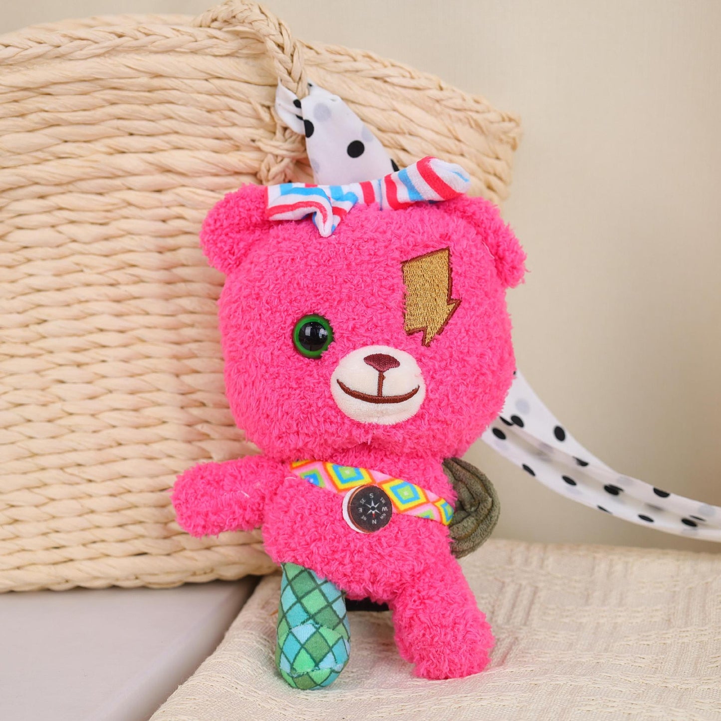 Lost Ollie Pink Bear Plush Toy Soft Stuffed Doll Birthday Holiday Gifts