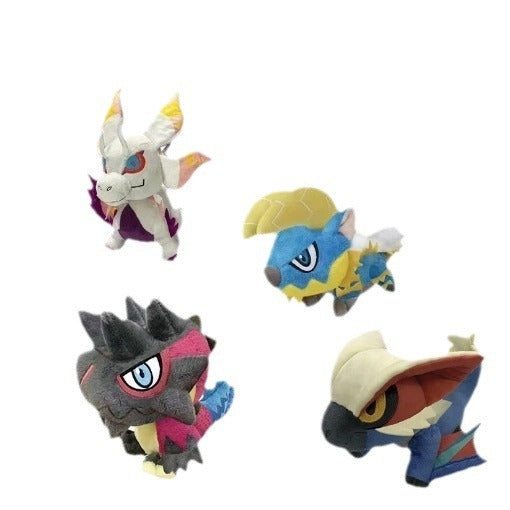 Monster Hunter Rise Plush Toy Soft Stuffed Doll Birthday Holiday Gifts