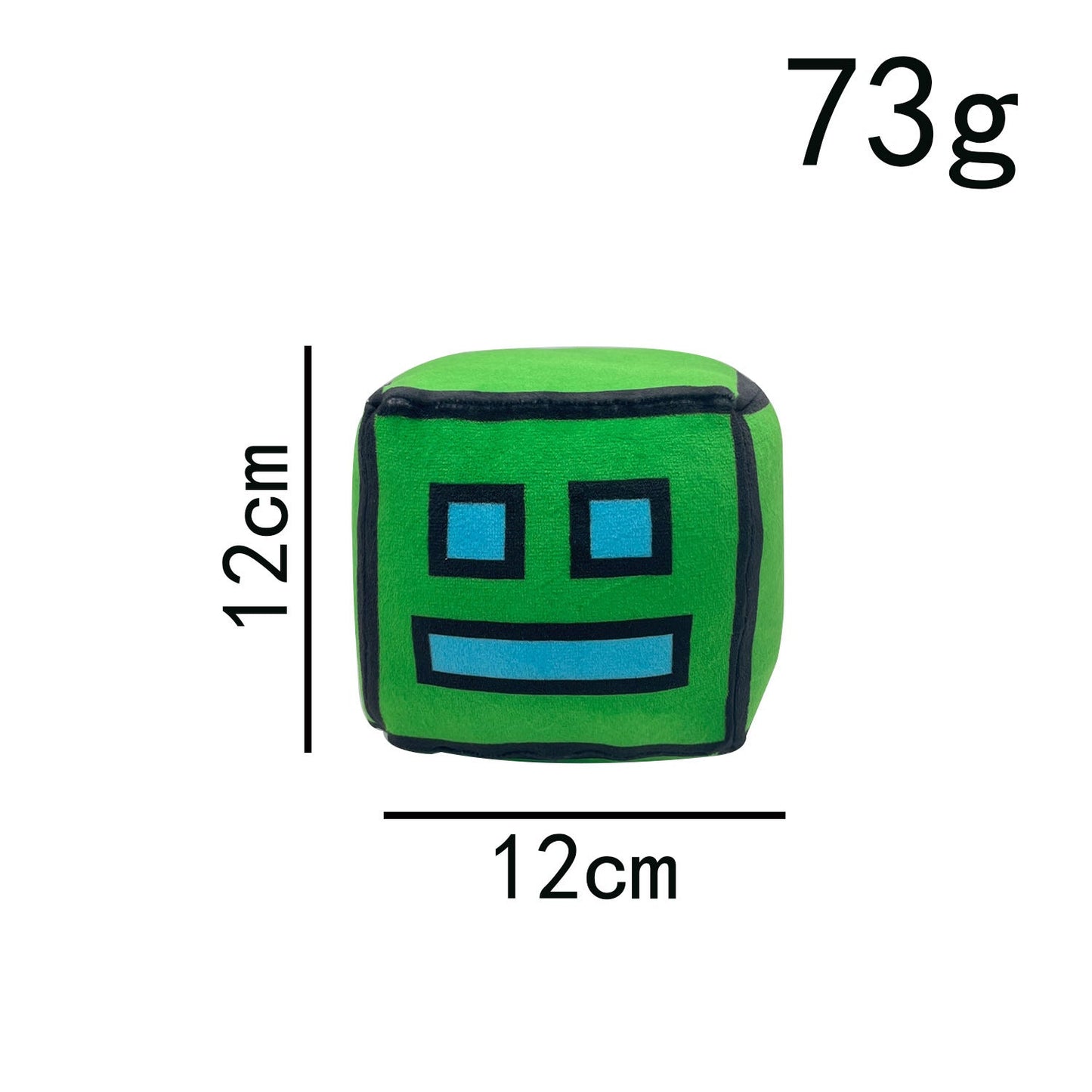 Geometry Dash Cube Plush Toys Soft Stuffed Gift Dolls for Kids Boys Girls