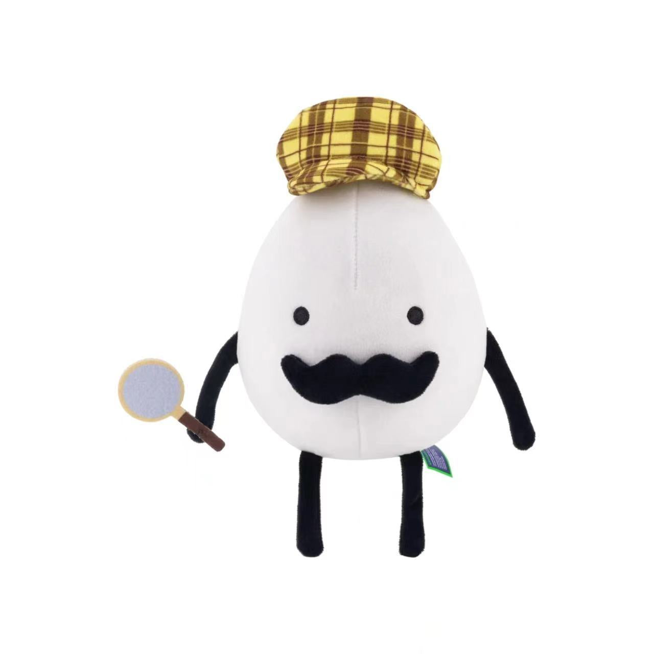 Detective Egg Plush Toy Soft Stuffed Doll Birthday Holiday Gifts