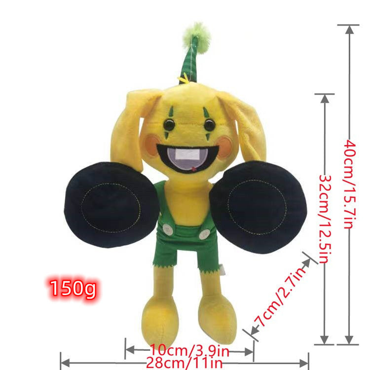 Poppy Playtime Bunzo Bunny Plush Toy Soft Stuffed Doll Birthday Holiday Gifts for Kids