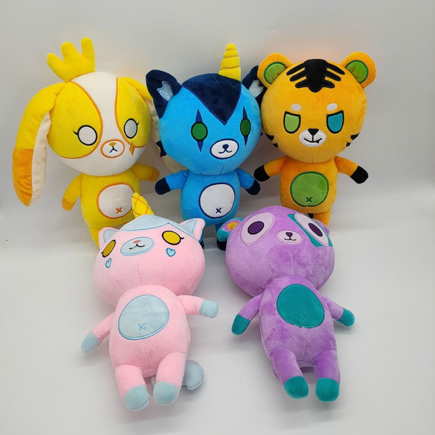 Ranboo Funneh Unicorn Teddy Bear Plush Toy Soft Stuffed Doll Birthday Holiday Gifts for Kids