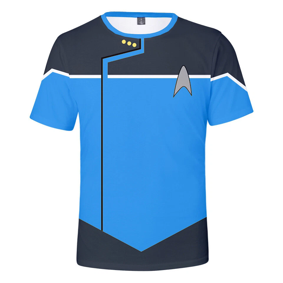The Next Generation Captain Picard 3D T-Shirts DSN Starfleet Sports Fitness Top