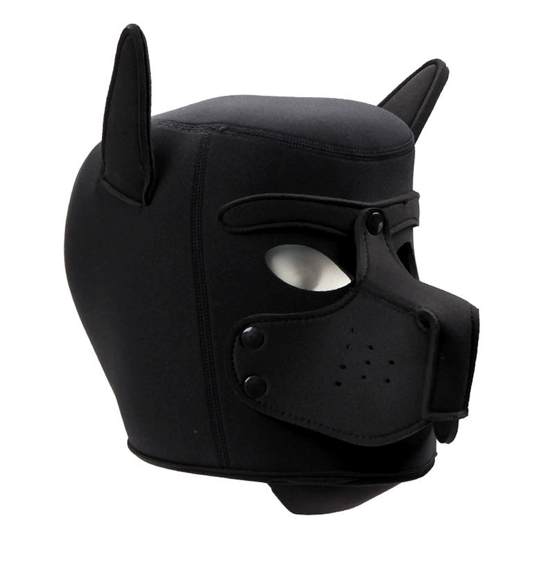 Neoprene Puppy Face Muzzle Dog Removable Full Head Hood Mask