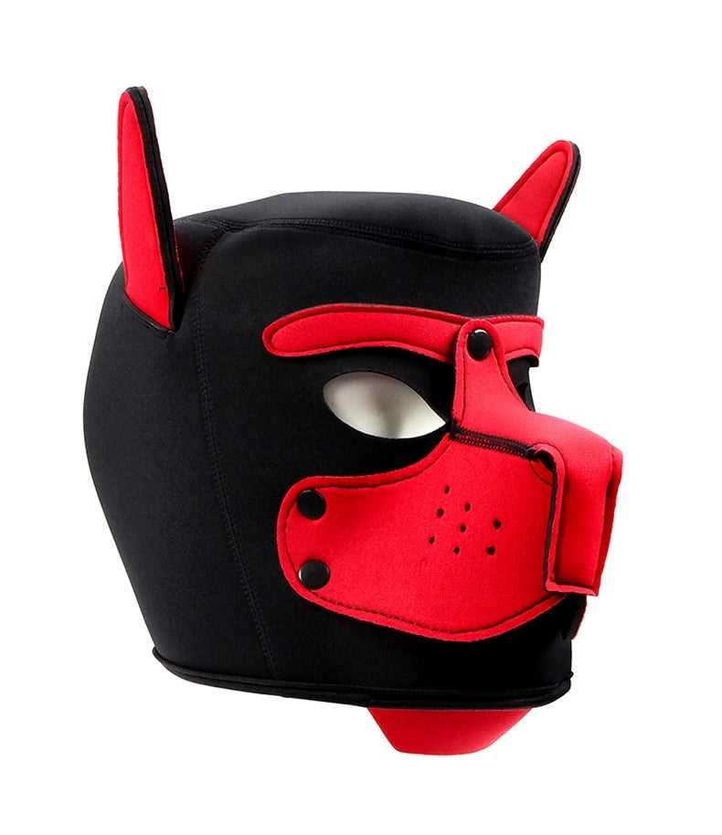 Neoprene Puppy Face Muzzle Dog Removable Full Head Hood Mask