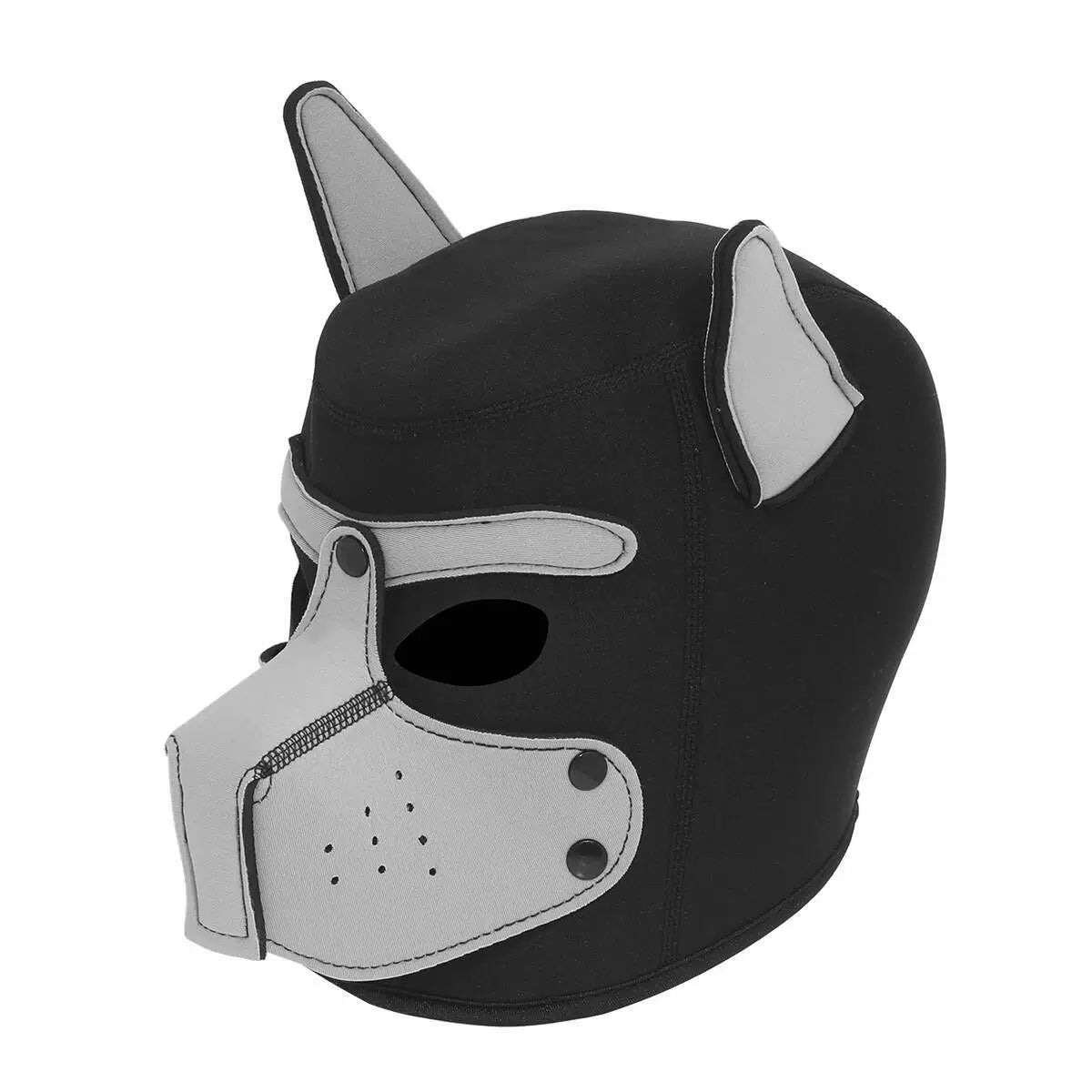 Neoprene Puppy Face Muzzle Dog Removable Full Head Hood Mask