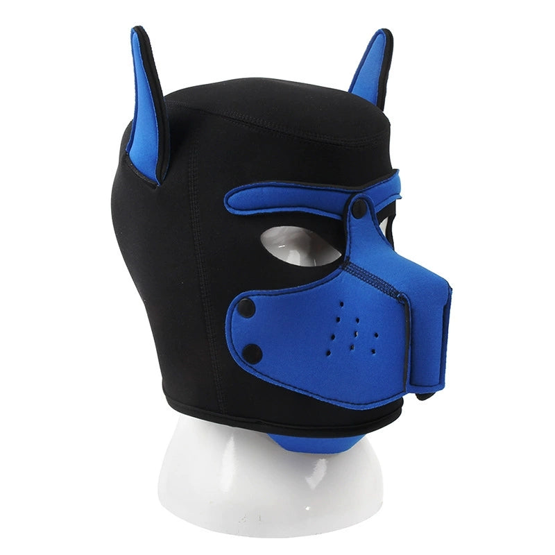 Neoprene Puppy Face Muzzle Dog Removable Full Head Hood Mask